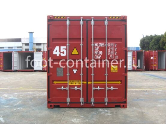 Сухогрузный морской контейнер 45 футов высокий и широкий (45′ High Cube Pallet Wide | 45′ HCPW) НОВЫЙ (Фото 8) Сухогрузный морской контейнер 45 футов высокий и широкий (45′ High Cube Pallet Wide | 45′ HCPW) НОВЫЙ (Фото 8)